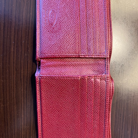 Tod's soft genuine leather men's bifold wallet in Red. - Picture 4 of 6